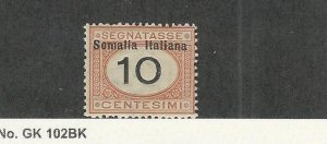 Somalia - Italy, Postage Stamp, #J32 Mint Hinged, 1926, JFZ