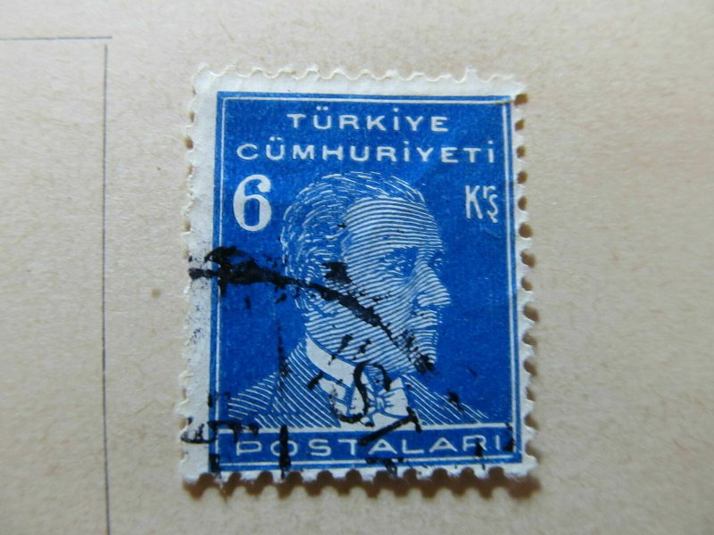 1931 Turkey Turkey 6k Chalk-surfaced Fine Used A5P21F228-