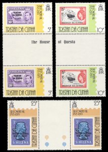 Tristan da Cunha 1979 Scott #260-262 Gutter Pairs Mint Never Hinged