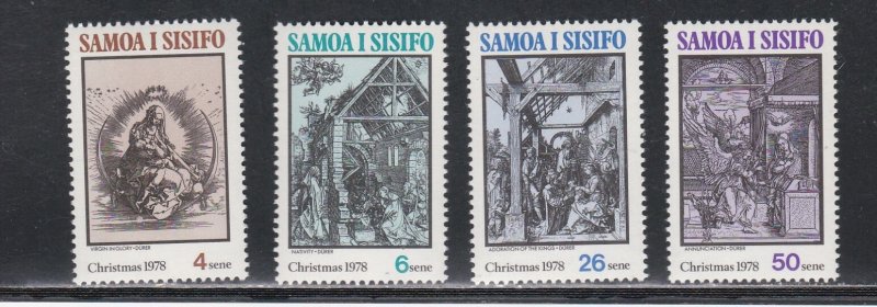 Samoa # 495-498, Christmas - Durer Works, Mint NH, 1/2 Cat.