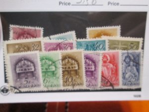 Hungary #537-550 used 2019 SCV= $3.50