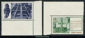 Nepal Scott 329-330 Mint never hinged.