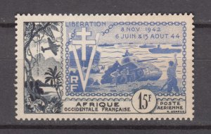 J42179 JL Stamps 1954 french west africa mlh #c17 liberation