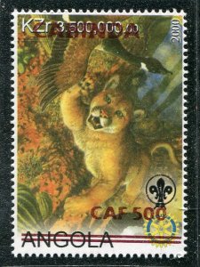 Cabinda (Angola) 2000 WILD CAT Scouts-Rotary 1 value Perforated Mint (NH)