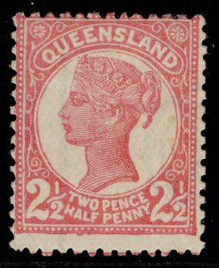 AUSTRALIA - Queensland QV SG214, 2½d rose, LH MINT. Cat £24. 