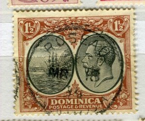 DOMINICA; 1930s early GV pictorial issue fine used 1.5d. value