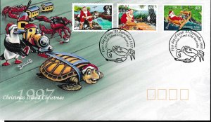 Christmas Island 1997 Set of 3 Christmas Stamps on First Day Cover