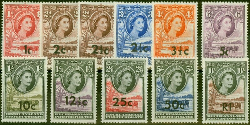 Bechuanaland 1961 Set of 14 SG168-181 Fine Mtd Mint 