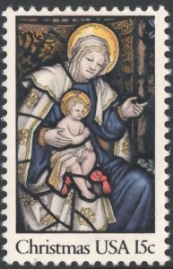 SC#1842 15¢ Madonna and Child Single (1980) MNH