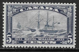 CANADA - #204 - 5c ROYAL WILLIAM MINT STAMP MNH