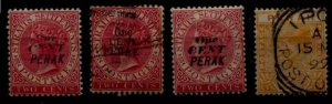 Malaya Perak 4 used/mint values