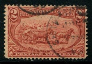 286 US 2c Trans-Mississippi, used