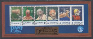 Alderney 118a Diving Souvenir Sheet MNH VF