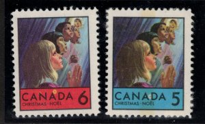 Canada #502 & #503 Very Fine Never Hinged Both With Donut Varieties