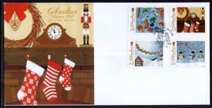 Gibraltar 1253-1256 Christmas U/A FDC