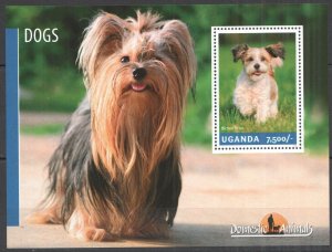 B0036 2014 Uganda Dogs Pets Fauna Domestic Animals Bl Mnh