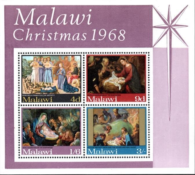 Malawi - 1968 Christmas MS MNH** SG MS309