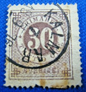 SWEDEN  1858  -  SCOTT # 11    USED     (LL)