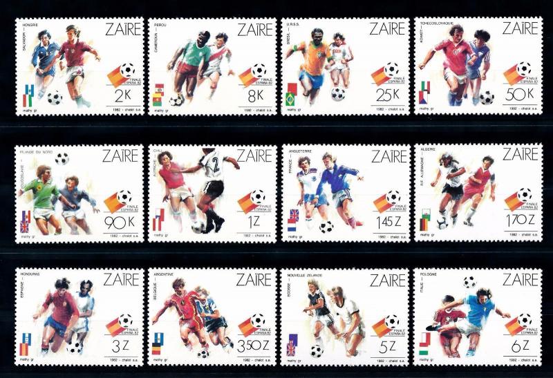 [59528] Congo Zaire 1982 World Cup Soccer Football Spain MNH