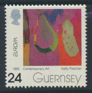 Guernsey  SG 607  SC# 511 MNH Europa Art   1993  see scan     