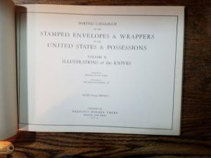 Bartels Catalogue of U.S. Stamped Envelopes 5th Edition Thorp Volume II 1943