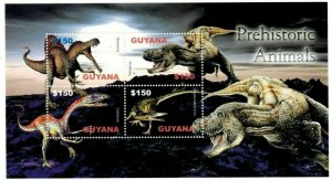 Guyana - 2005 - Dinosaurs Spinosaurus - Sheet Of 4 - MNH