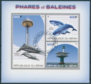 Whales & Lighthouses Stamps 2015 CTO Pygmy Sperm Whale Architecture 3v M/S