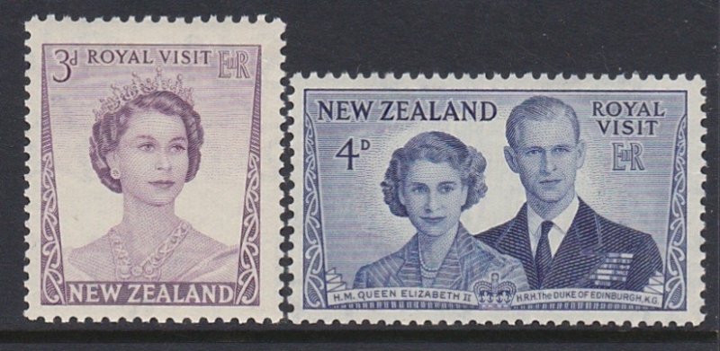 286-87 1953 QEII  MNH