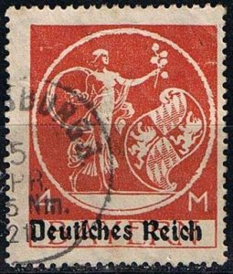 Bavaria 1920,Sc.#272a used with print error: 5 instead of 4 flowers. cv.€200