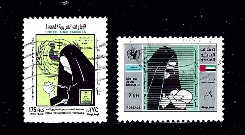 United Arab Emirates 253-54 Used 1987 Issues