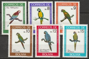 Bolivia 1981 Sc 662-7 partial set MNH**