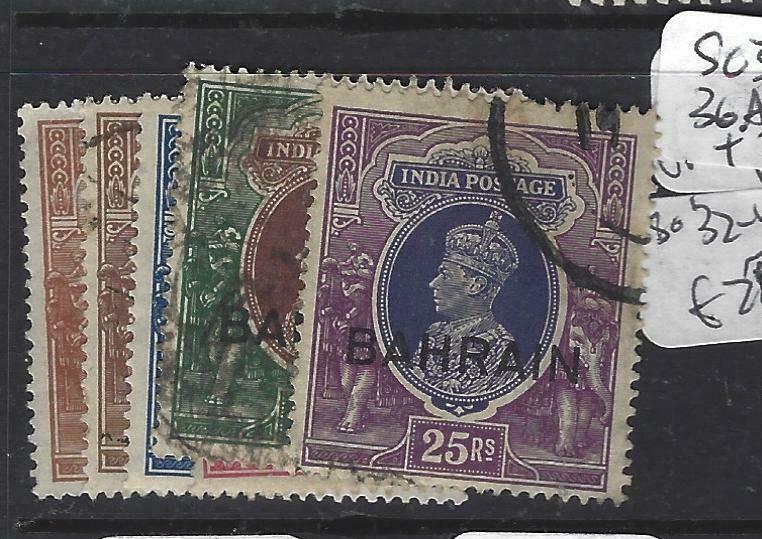 BAHRAIN (PP1704BB)  ON INDIA KGVI  1R-25R  SG 32-5, 36A, 37   VFU