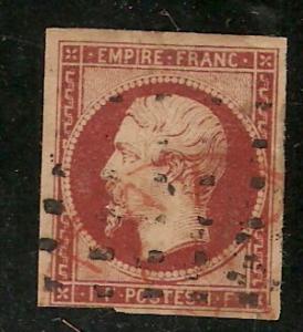 France 21 Y&T 18 Used 3+ Margins 1853 SCV $3250