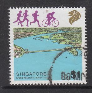 Singapore 1987 Sc 510 River $1 Used