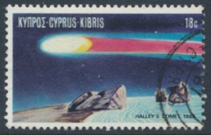 Cyprus  SG 687 SC# 676 Used Halley's Comet   see details & scans