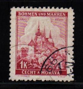 Bohemia & Moravia -  #30 Cathedral at Prague - Used