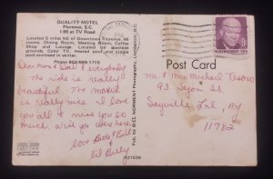 D)1972, U.S.A, POSTCARD CIRCULATED IN U.S.A, WITH DWIGHT D. EISENHOWER STAMP,