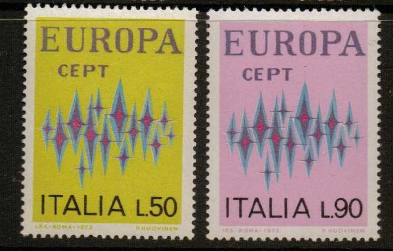 ITALY SG1314/5 1972 EUROPA MNH 