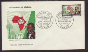 Senegal 210 ITU 1962 U/A FDC