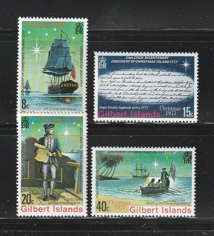 Gilbert Islands 300-303 Set MH Christmas