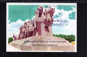 BRAZIL #1900 1984 SCULPTURE WITH 40 FIGURES MINT VF NH O.G S/S