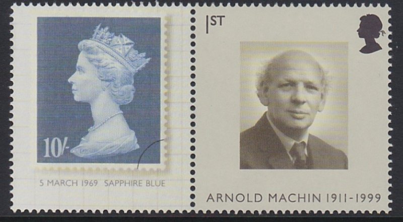 2472 2007 Arnold Machin  and Label MNH