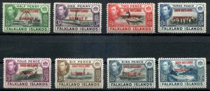 Falkland Islands SC# 5L1-8 o/p South Shetlands Dependency of  set, MLH