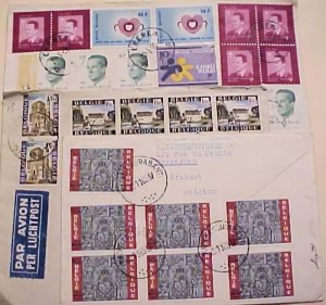 BELGUIM 10 OR MORE STAMPS ON EACH OF 1970,1985 X 2 TO USA