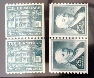 Scott #1054,1054A,1056,1057,1058,1059,1059A - LP Lot - MNH - 1954-65