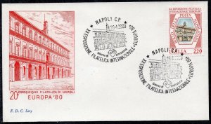 Italy 1980 - The 20th International Philatelic Exhibition - Naples - FDC