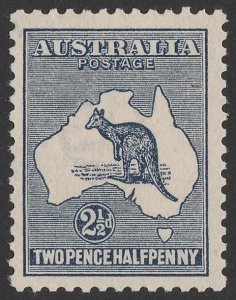 AUSTRALIA 1915 Kangaroo 2½d 2nd wmk. SG 25. ACSC 10 cat $225.