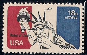 C87 18 cents Statue of Liberty Stamp mint OG NH VF