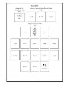 ECUADOR STAMP ALBUM PAGES 1865-2011 (449 PDF digital pages)