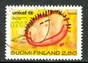 FINLAND 1996 UNICEF 50th Anniversary Issue Sc 993 VFU